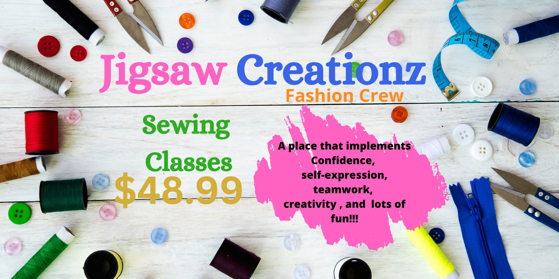 JC Fashion Crew Sewing Classes